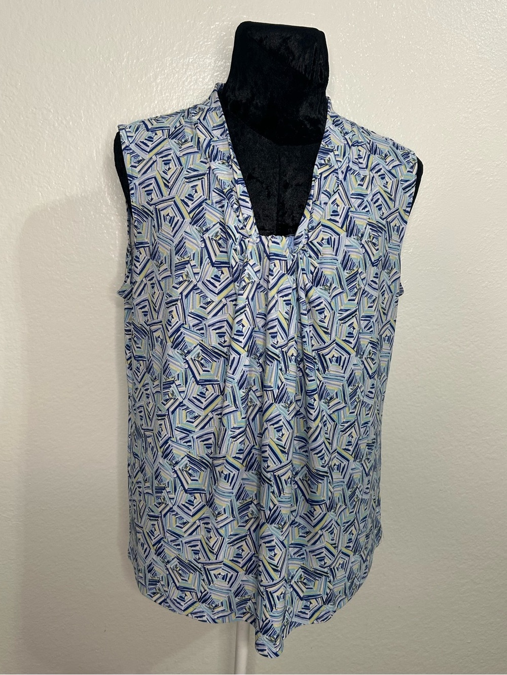 Talbots Sleeveless Tie Neck Blouse Size 1X